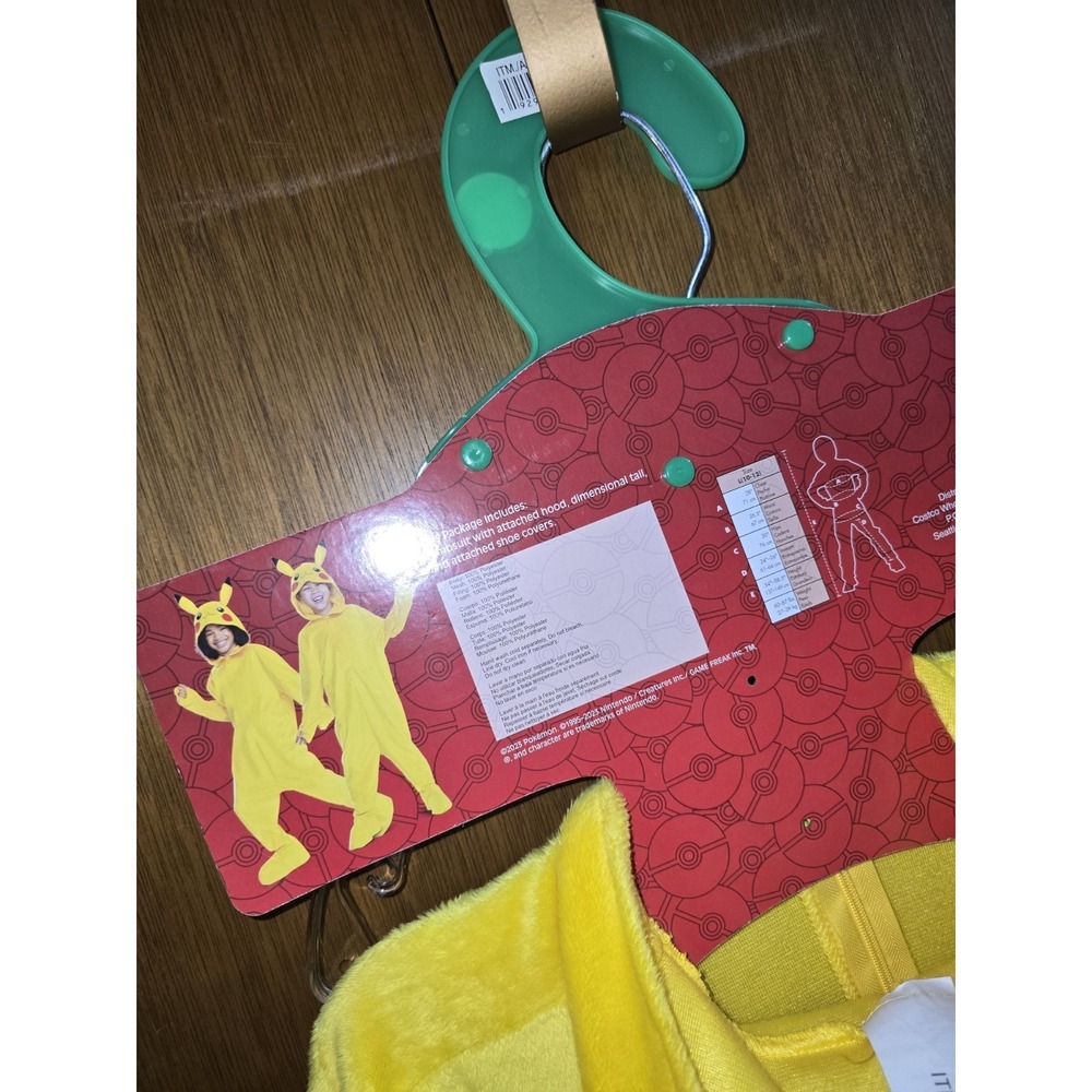 Pokemon - Pikachu Child Halloween Costume /Disguise - Size L ( 10/12) - Picture 8 of 8